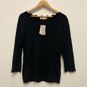 NWT Philosophy Super Soft Scalloped Neck Sweater - Size S